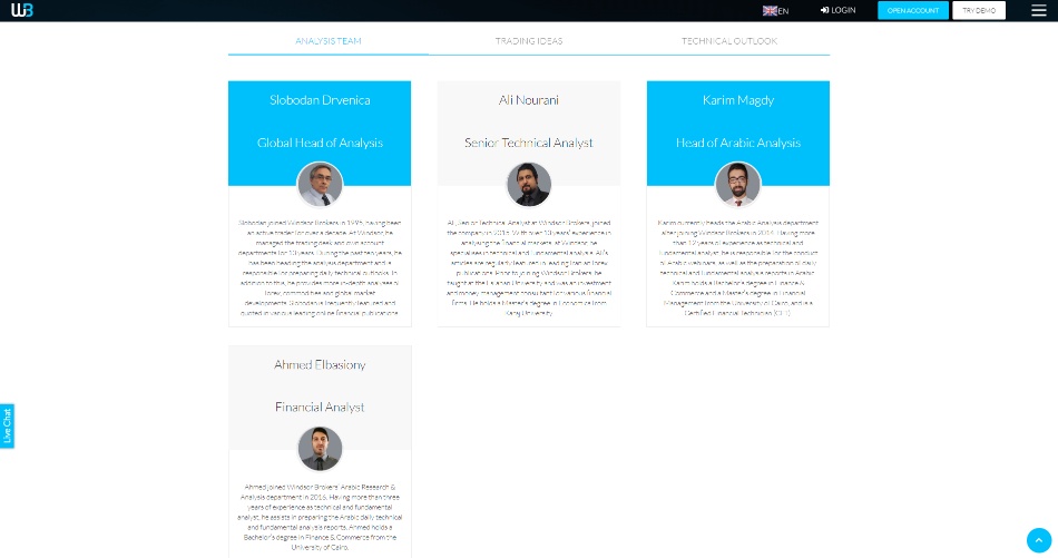 Windsor Brokers Review research analysts